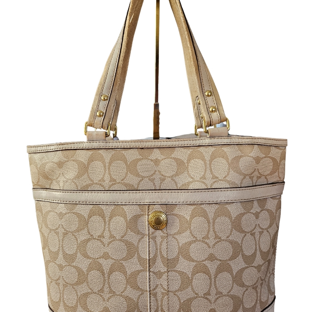 Pre-loved Vintage COACH CHELSEA HERITAGE  Leather Signature Tote - Picture 3 of 16